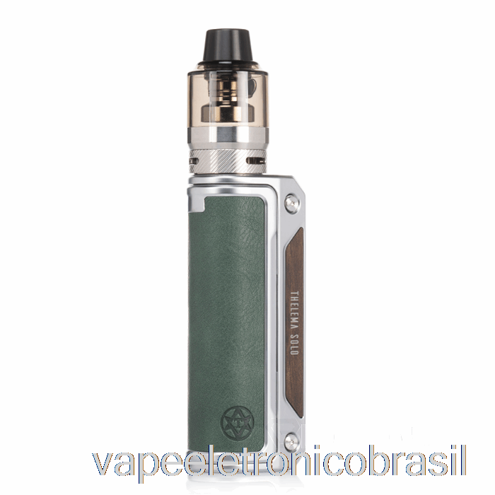 Vape Recarregável Vape Perdido Thelema Solo 100w Starter Kit Ss / Mineral Green